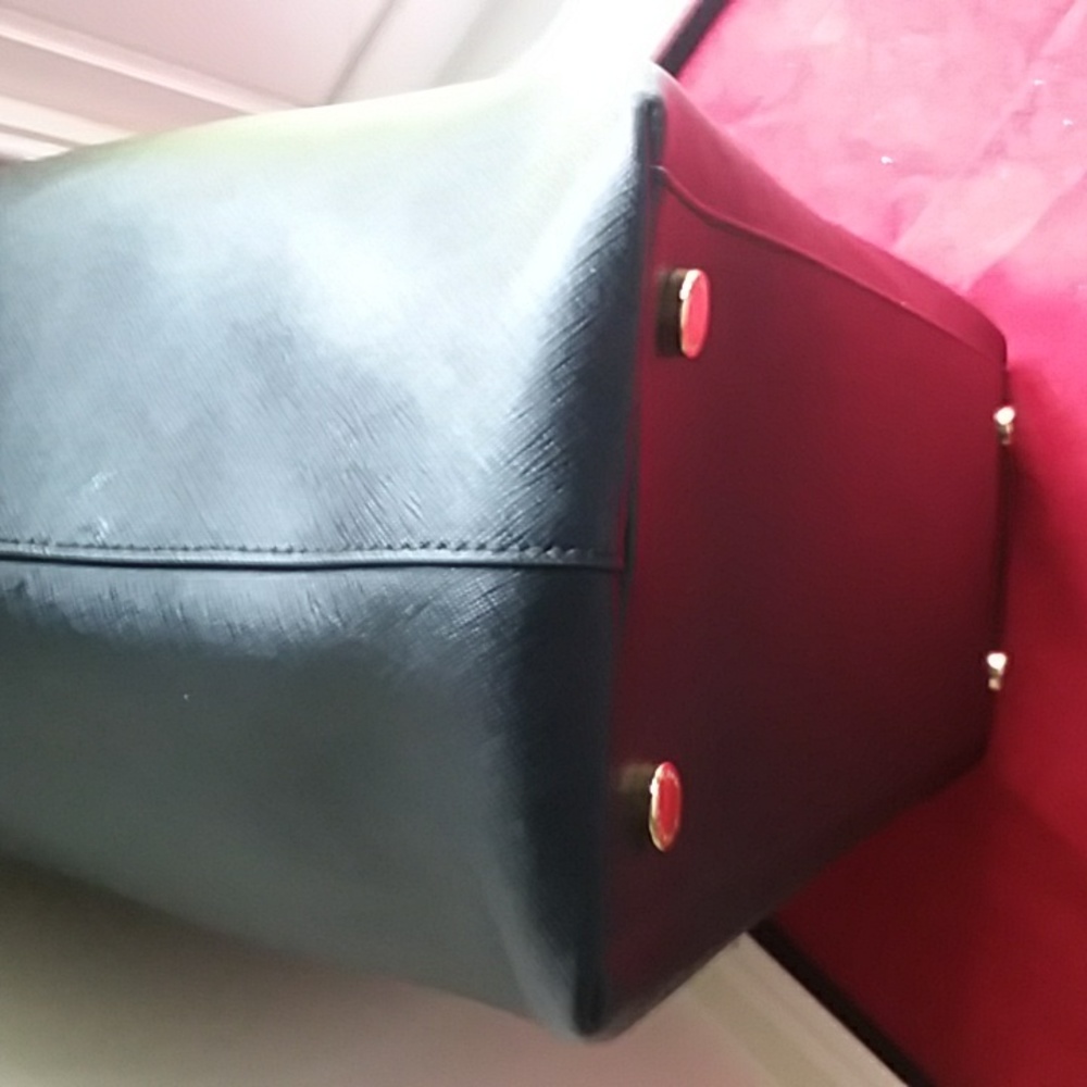 Michael Kors Black Large Leather Shoulder Bag ❤Very Good Condition - Picture 7 of 13